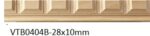 Decoratieve houten sierlijst met blokpatroon
