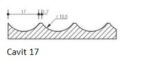 Profielplaat Holle Groeven 17mm breed - Afbeelding 2