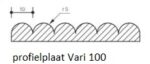 Profielplaat Halfrond 10mm breed - Afbeelding 2